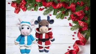 Коровка Забава - Снегурочка/Cow Fun - Snow Maiden (Авторский МК Маргариты Легенькой)
