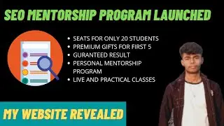 SEO Mentorship Program | Best SEO Course In 2022 | Paid Blogging Course | My Website Revealed