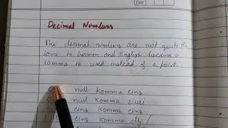 German Language vlog 9 – Decimal Numbers
