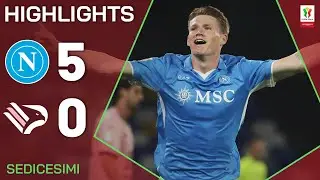 NAPOLI-PALERMO 5-0 | HIGHLIGHTS | SEDICESIMI | Coppa Italia Frecciarossa 2024/25