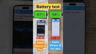 iPhone 15 Pro Max vs iPhone 14 Pro: Battery comparison!