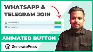 How to add Animated WhatsApp and Telegram Group Join Button in GeneratePress