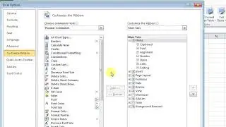 How to add developer ribbon in excel and customize ribbons