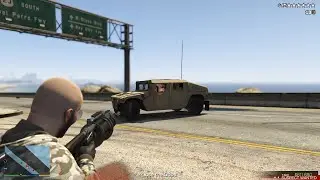 GTA 5 [R.D.E. 3.1.7] - Fleeca Bank Heist + Epic 6 Star Police Chase Escape