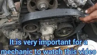 how to timing belt install 💥Toyota 3l engine timing belt install