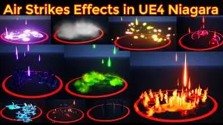 Air Strikes Effects in UE4 Niagara Marketplace