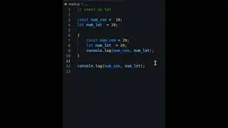 Difference between const and let in javascript 