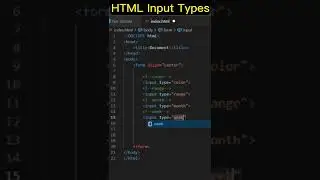 HTML Input types You should know About it || HTML Form with Input types || 