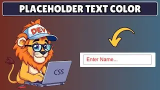 How to Change Placeholder Text Color in CSS