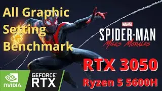 Marvel's Spider-Man: Miles Morales All Setting Benchmark | RTX 3050 Ryzen 5 5600 H
