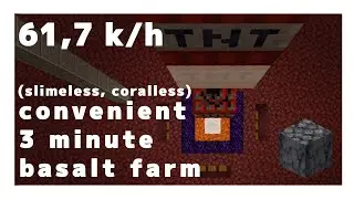 Minecraft Convenient, 3 Minute Basalt Farm (1.16 - 1.20+)