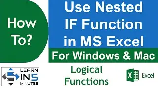 How to Use Nested IF function in Microsoft Excel