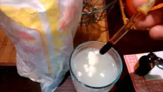 Опыт с мукой и йодом