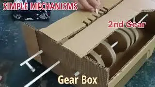 4 Simple Mechanisms using CARDBOARD BOX