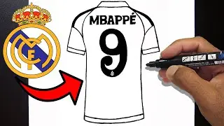 Como Desenhar MBAPPÉ Real Madrid Camisa 9 - UEFA FUTEBOL