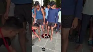 Testing flat feet with water 