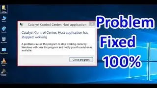 Radeon Host Application has Stopped Working Fixed
