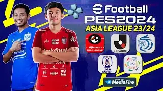 RILIS ! eFootball PES 2024 PPSSPP Liga Indonesia dan Liga Asia New Update Transfer 23/24