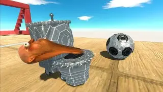 Skibidi Toilet Best Soccer Goalkeeper In Animal Revolt Battle Simulator #skibiditoilet