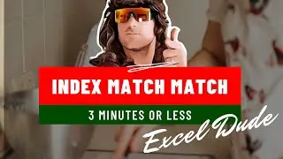 INDEX MATCH MATCH Basics Tutorial 
