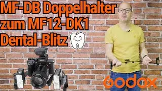 Der Godox MF-DB Doppelhalter zum Dental-Blitz