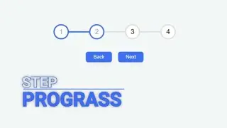 🔥 Create a Stunning Step Progress Bar with HTML, CSS & JavaScript 🚀 | Easy Tutorial for Beginners 🎨