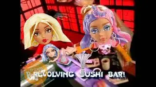 Bratz eating Mermaze Mermaidz now they're discontinued (Tokyo A Go-Go Sushi Lounge)
