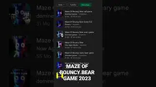 HOW TO DOWNLOAD MAZE OF BOUNCY BEAR FOR ANDROID HORROR GAME 2023 #gaming #horrorgaming