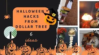 HALLOWEEN KACKS DIY FROM DOLLAR TREE - HALLOWEEN DECOR 2002
