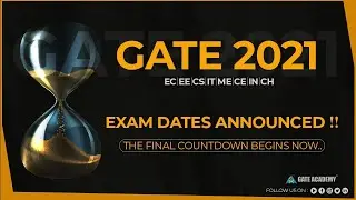 Exam Date Announced | By Dhande Sir | EC/EE/IN | GATE 2021