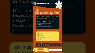 Java Quiz of the day - 0037 🔥