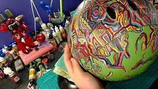 Custom Painting a Bandai Gundam Multi-Box Haro Time-lapse