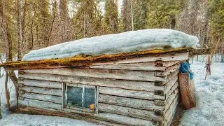 Изба - Землянка Терского помора. Избушечный кайф на Белом море. Обзор и поход на лыжах.