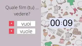 Italian Grammar Quiz Beginner Level A1-A2 (correct form of verb, prepositions, articles) (SUBS)