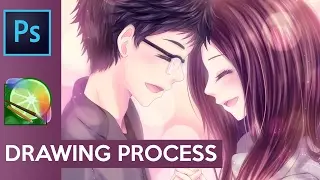 【PaintTool Sai】Commission: Sweet Moment