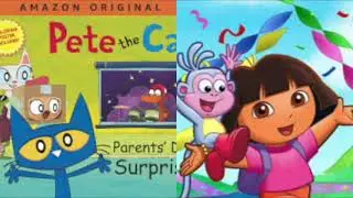 MERGED   Pete The Cat and Dora The Explorer Rocketship Slideshow