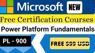 Free Microsoft Certification Courses PL 900 | Microsoft Power Platform Fundamentals Training Jan/Feb