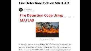 fire detection using matlab code|fire detection using matlab source code
