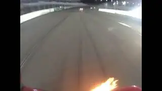 A lap of Charlotte Motor Speedway in a pink flamethrower