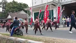 karnaval kemerdekaan 79 desa bacem. drum band smpn ponggok 2. #karnaval #bacem #drumband  #fypシ゚