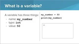 Intro Python- Variables