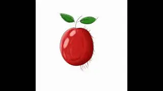 drawing an Apple in #ibispaintx #art #kidsvideo #drawing #menggambardanmewarnai #menggambar #kids