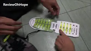วิธีผูกเชือกผูกรองเท้ายางซิลิโคน How to tie the silicone rubber shoelaces