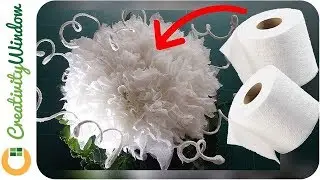 From Toilet Paper to a Beautiful White Flower