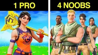 Est-ce que 4 NOOBS peuvent battre 1 PRO ?