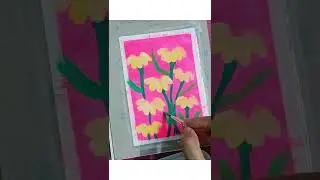 easy flower painting with water colour || flower painting