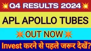 Apl Apollo Tubes Q4 Results 2024 🔴 Apl Apollo Result 🔴 Apl Apollo Tubes Ltd Share 🔴 Apl Apollo Share