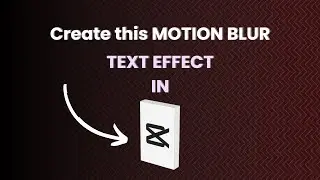 Create this MOTION BLUR text effect used in edits , IN CAPCUT