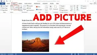 How To Insert Picture In MS Word Without Moving Text?
