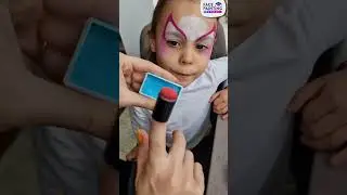 Ghost Spider / Spider-Gwen / Spider Girl face paint tutorial #facepainttutorial #shorts